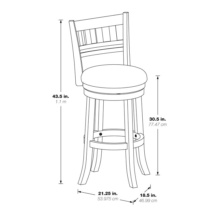 Beecroft swivel 2025 bar stool